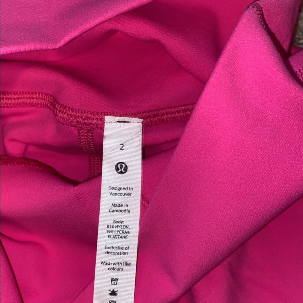 lululemon sonic pink align leggings